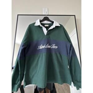 Aime Leon Dore Rugby Shirt Green Navy